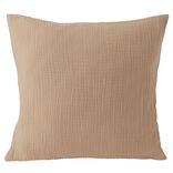 Housse de coussin 40x40cm gaze de coton orange