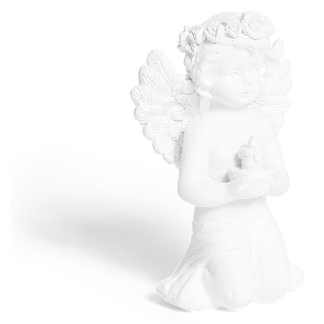Ange d&eacute;coratif plastique blanc - 6 mod&egrave;les