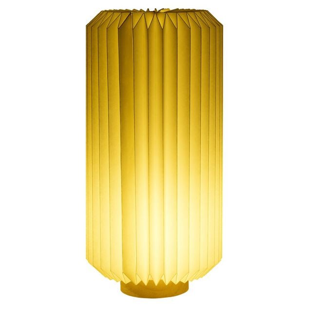Lampe LED papier accord&eacute;on &Oslash;16xH32cm