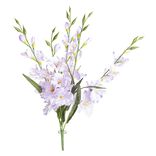 Piquet gla&iuml;eul violet bouquet fleur artificielle &Oslash;29xH68cm