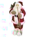 Décoration père noel a poser rouge et blanc