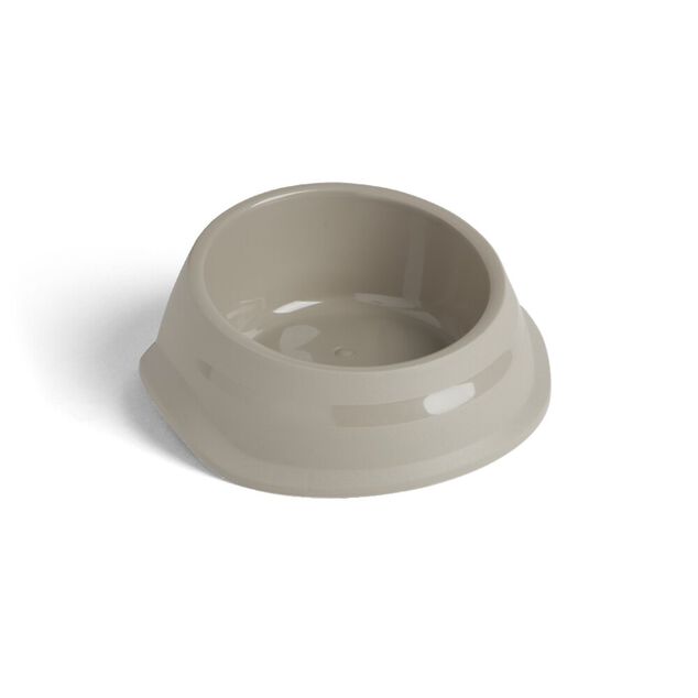 Gamelle antidérapante pour chien plastique gris Ø16xH.6,5cm
