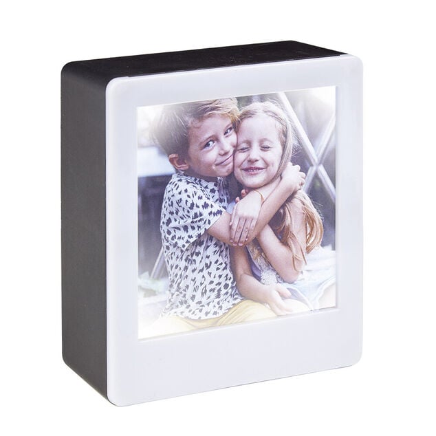 Cadre photo lumineux avec feutre 9x10cm pour photo 7.5x7.5cm