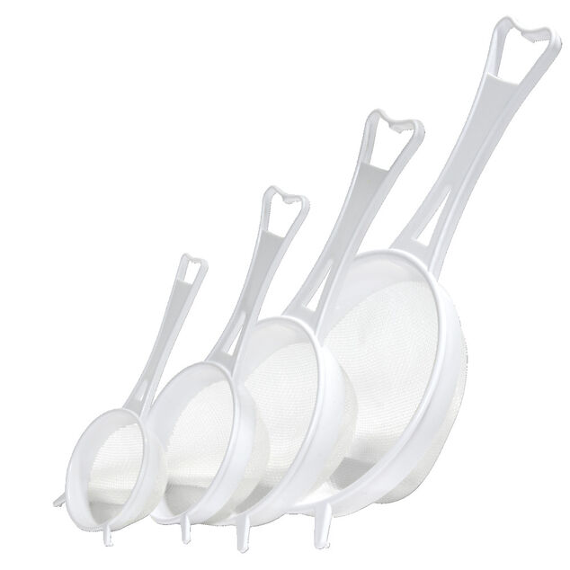 Lot de 4 tamis en plastique &Oslash;6,4/8/10,8/14cm