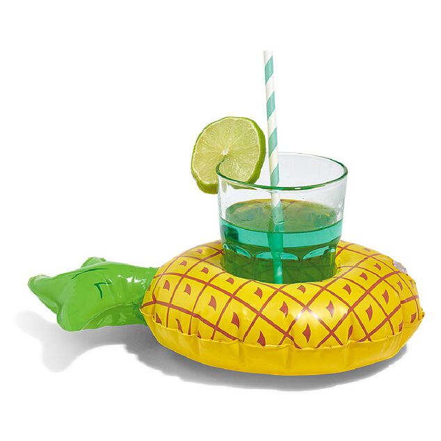 Porte verre gonflable ananas