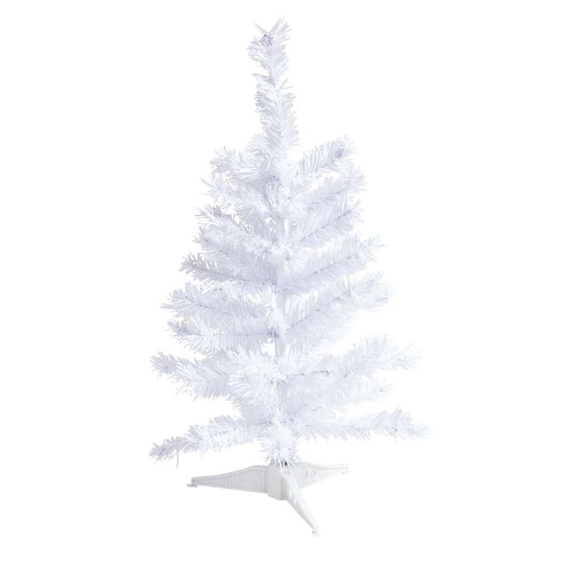 Sapin de No&euml;l artificiel blanc H50cm