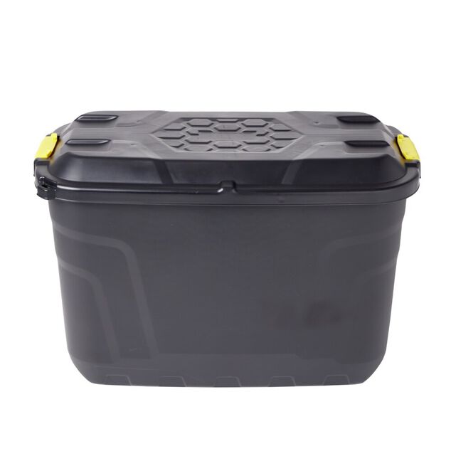 Box de rangement brico noir 110L