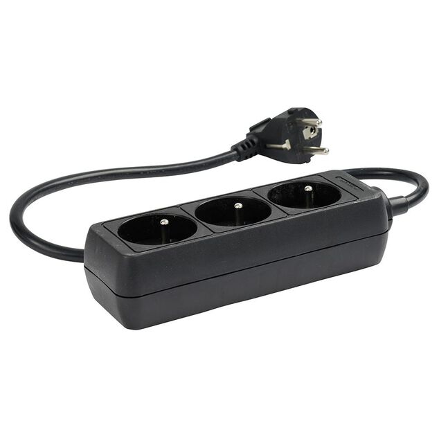 Multiprise noire 3 prises
