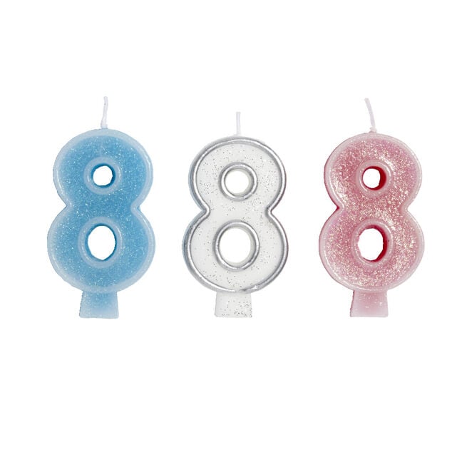 Bougie anniversaire chiffre 8