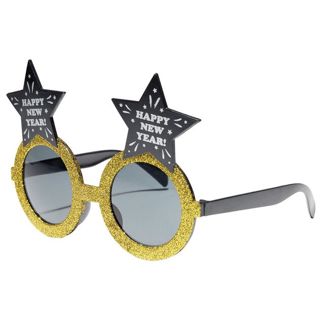 Lunettes &eacute;toiles Happy New Year (2 mod&egrave;les)
