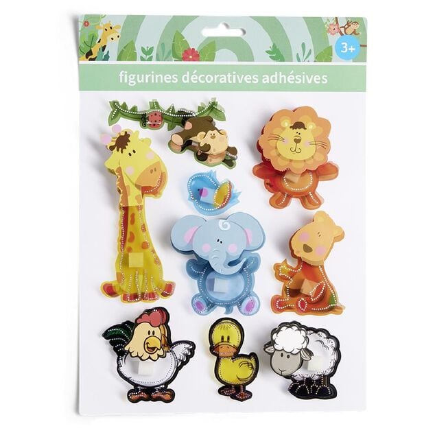 Stickers 3D adh&eacute;sif - 4 mod&egrave;les