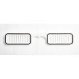 Mini étagère de robinet salle de bain 2en1 plastique blanc 11x63cm