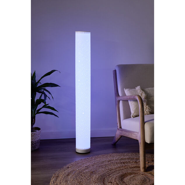 Lampadaire LED avec t&eacute;l&eacute;commande &Oslash;13xH103,5cm