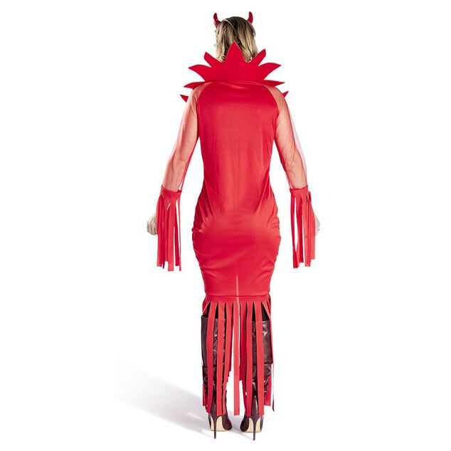 D&eacute;guisement adulte Halloween diablesse robe serre-t&ecirc;te rouge - Taille M