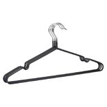 Cintre antiglisse acier rev&ecirc;tement plastique noir x5