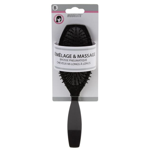 Brosse pneumatique semi rectangulaire pvc noir