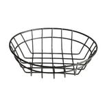 Corbeille à fruit ronde en métal noir Ø20xH5cm