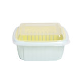 Bo&icirc;te &eacute;gouttoir plastique vert anis 22x22xH10cm