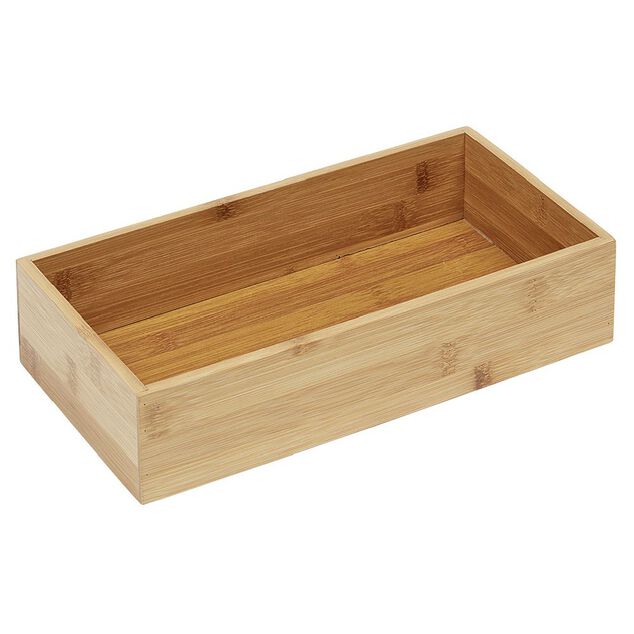 Bo&icirc;te en bambou organisateur L.30xl.15xH.6,5 cm