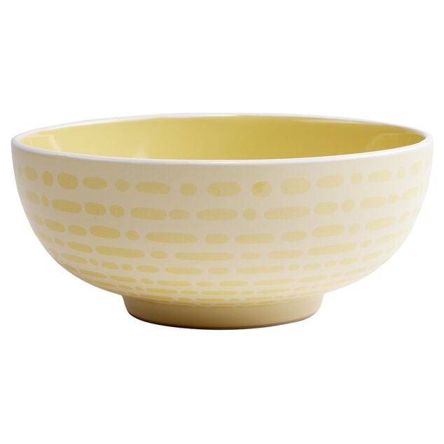 Saladier fa&iuml;ence &agrave; motifs &Oslash;20xH8,5cm