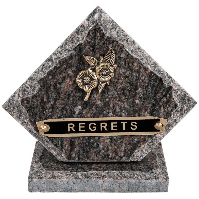 Plaque fun&eacute;raire souvenir