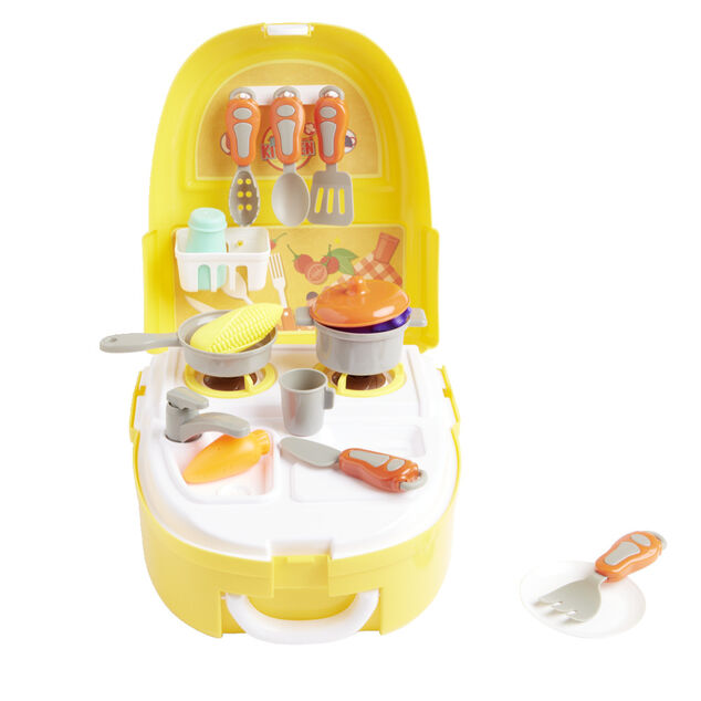 Sac &agrave; dos jouet enfant cuisinier 23 pi&egrave;ces