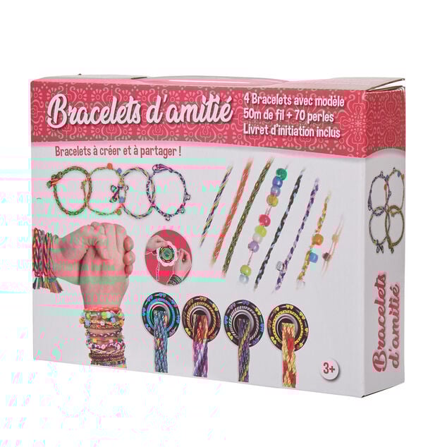 Kit cr&eacute;ation bracelet d'amiti&eacute; x 4