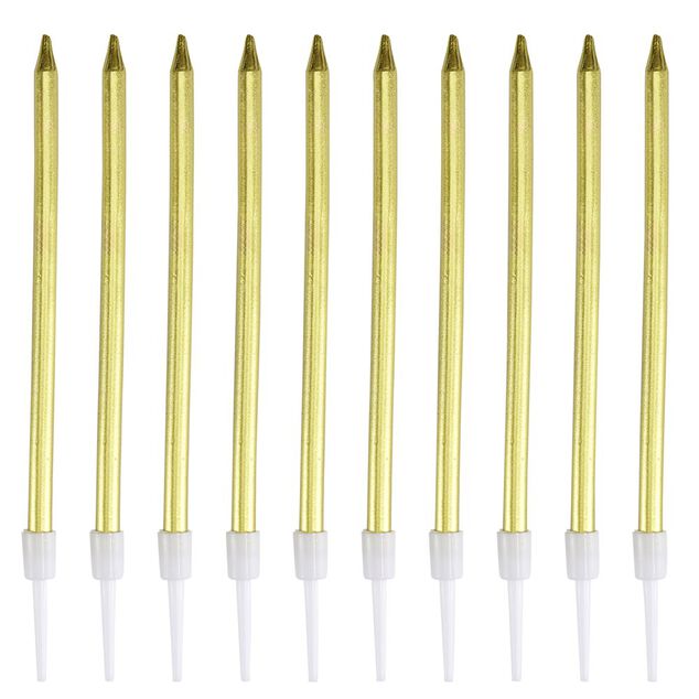 Bougie anniversaire x10