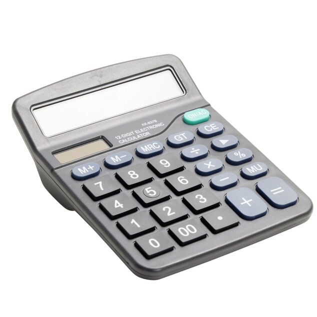 Calculatrice de bureau noir 12x15cm