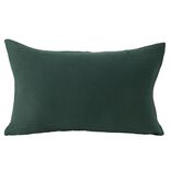 Housse de coussin 30x50cm gaze de coton vert
