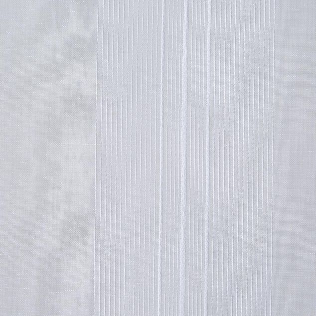 Vitrage droit passe tringle uni blanc 60x90 cm x2