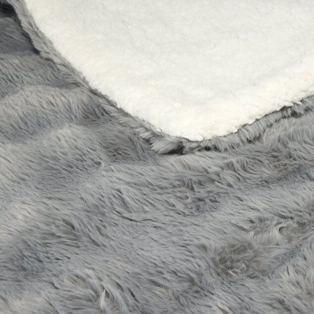 Plaid fausse fourrure Bubble 180x220cm (3 mod&egrave;les)
