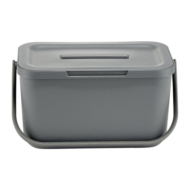 Poubelle compost de porte 4L plastique gris 25,5x16,5xH14cm