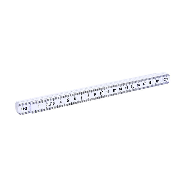 M&egrave;tre pliant 1m blanc