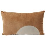 Coussin d&eacute;co sun c&ocirc;tel&eacute; 30x50cm terracotta