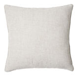 Coussin carré effet lin beige 45x45cm
