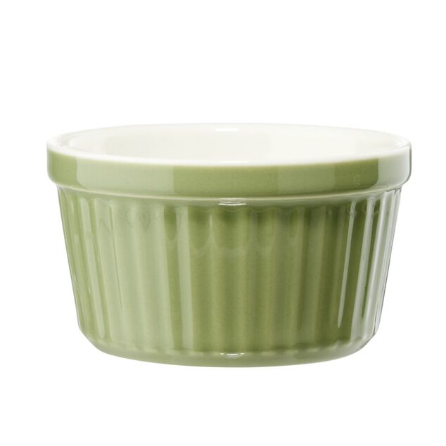 Ramequin c&eacute;ramique contour color&eacute; &Oslash;9xH5cm (3 mod&egrave;les)