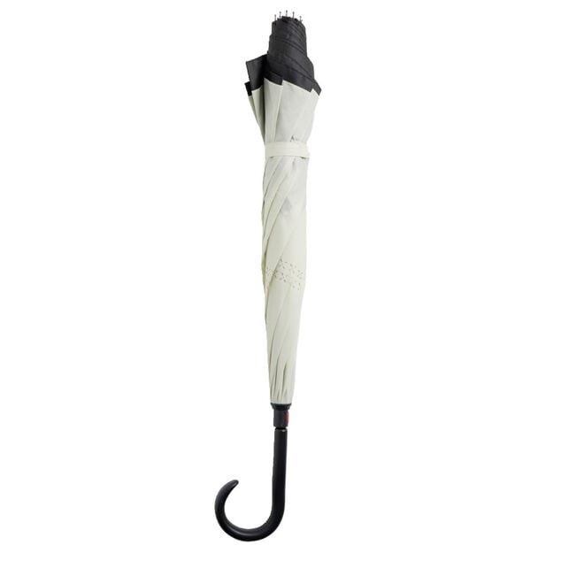 Parapluie invers&eacute; uni noir et blanc L87cm
