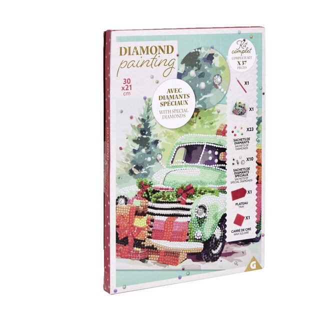Toile diamond painting 21x30cm - 2 modèles