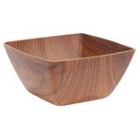 Bol carré effet bois 12x12cm