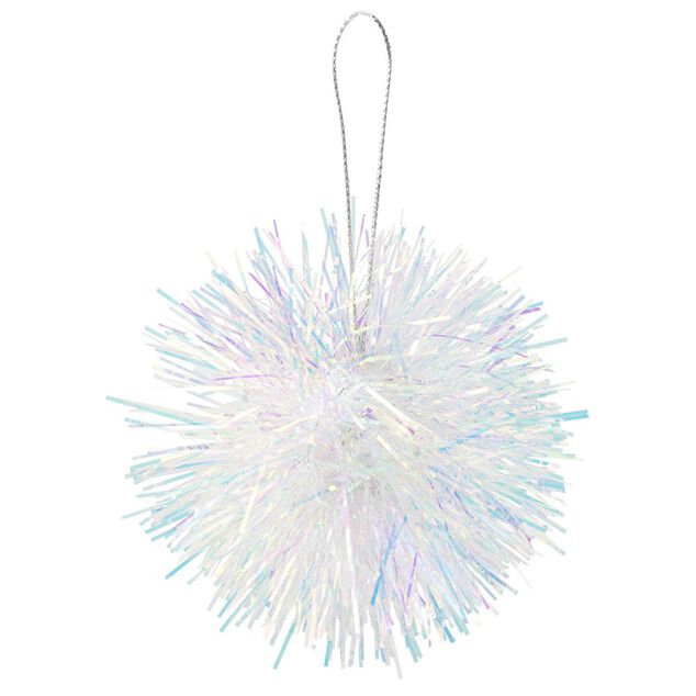 Pompon iridescent &agrave; suspendre &Oslash;8cm
