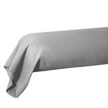 Taie de traversin 85x185cm 100% coton gris clair