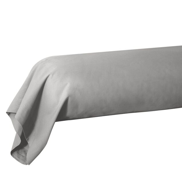 Taie de traversin 85x185cm 100% coton gris clair