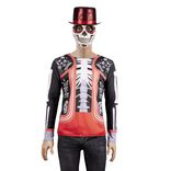 D&eacute;guisement adulte Halloween squelette tshirt Taille unique