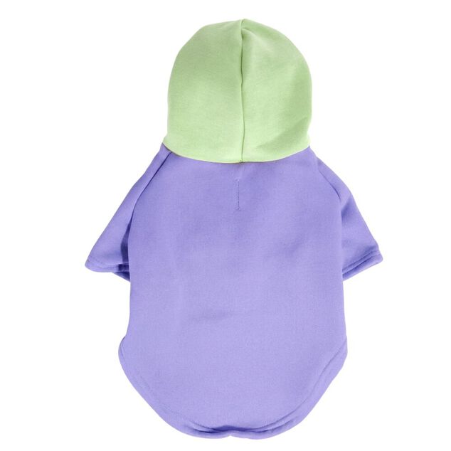 Sweat &agrave; capuche pour chien violet - Taille L