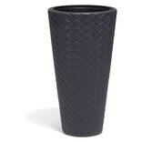 Cache pot effet tress&eacute; H78cm