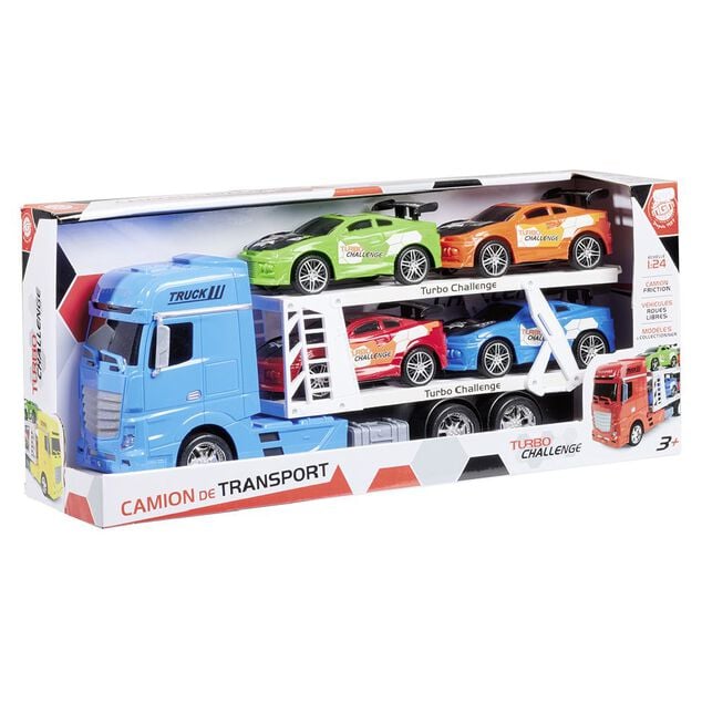 Camion de transport avec voitures
