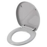 Abattant WC gris avec frein de chute