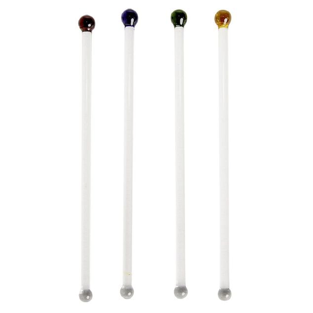 Agitateur en verre Ø1xH18cm x4