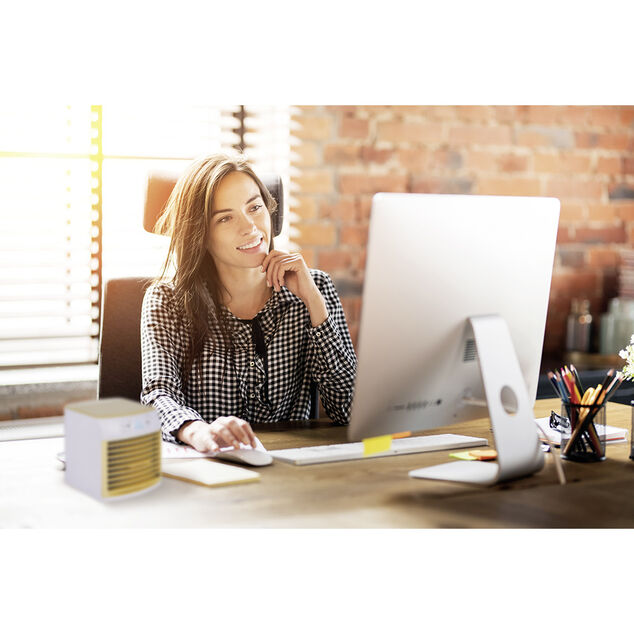 Mini rafraîchisseur d'air USB à LED 3 vitesses 600ml